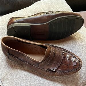 Brown Leather Men's Loafers